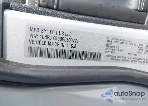 2023 Jeep Grand Cherokee 4Xe Overland из США, поврежденный, VIN 1C4RJYD60PC633771